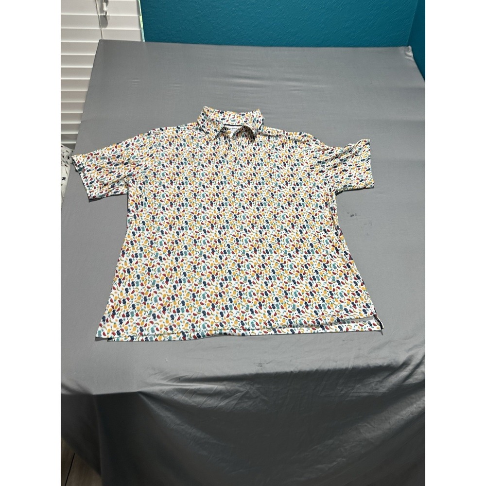 Johnston &‎ Murphy Performance Polo Fruit Print XL